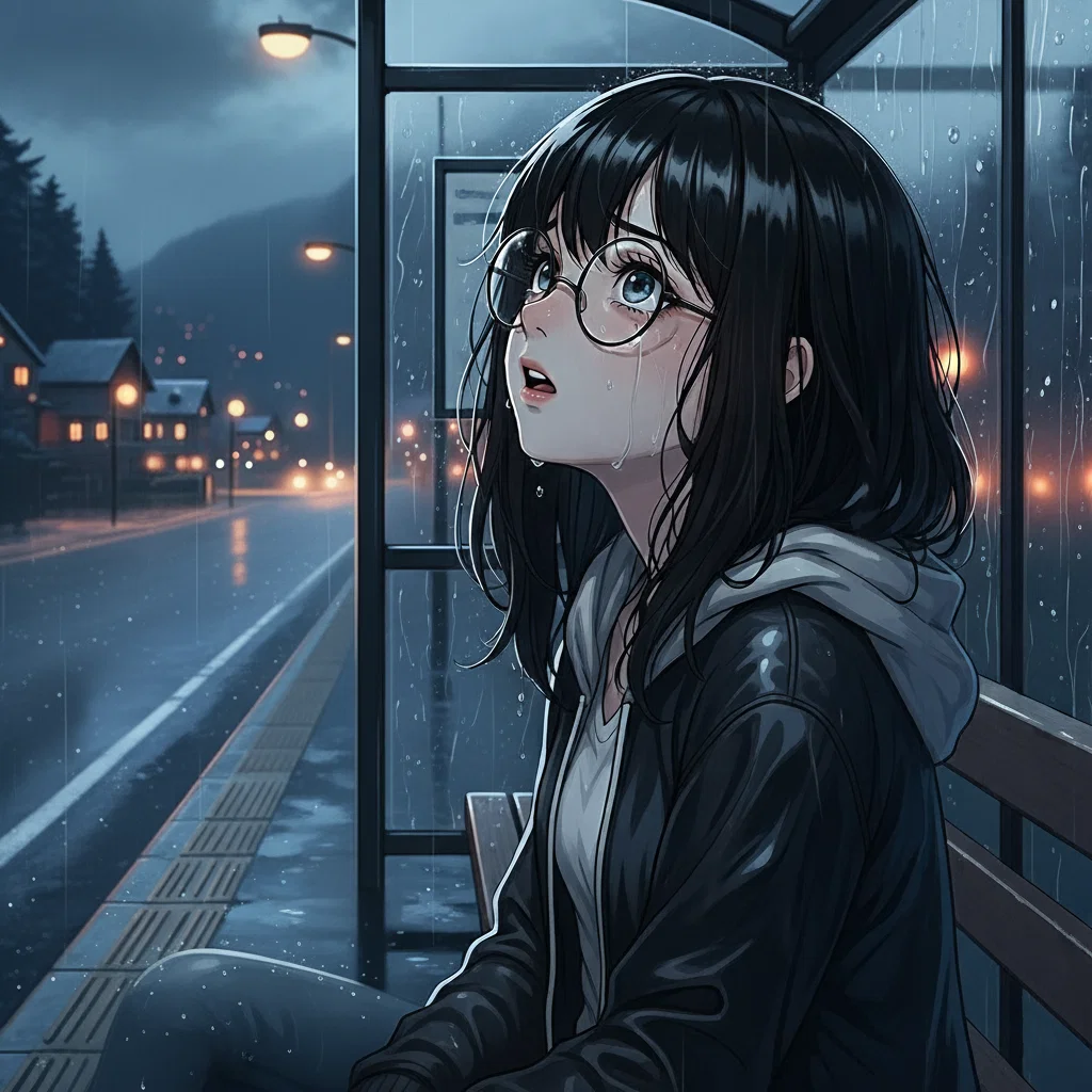 Aoi Haruka Sitting in the rain