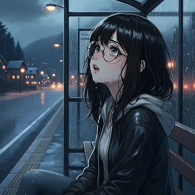 Aoi Haruka Sitting in the rain