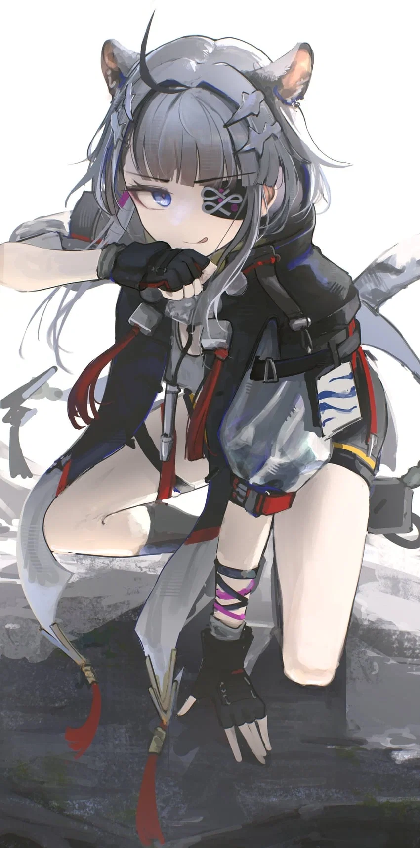 TangTang; You were someone captured from a raid on a Wuling logistics depot, now you gotta convince her not to end you or something (Arknights: Endfield)