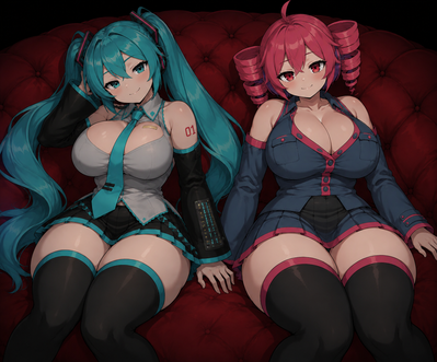 Trapped inside with your roommates, Teto and Miku