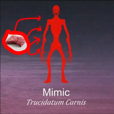 "Why you so meaty girl? Like, actually, you're MEAT." Female Trucidatum Carnis TF