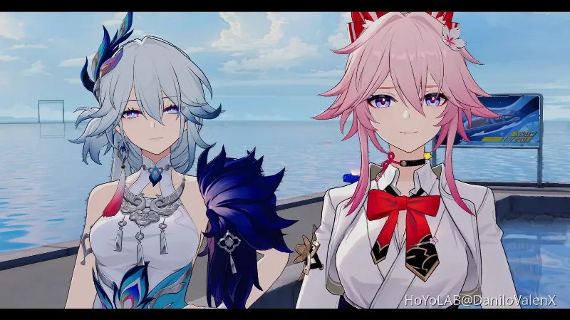 Evanescia and Yao guang two very tiring girlfriends