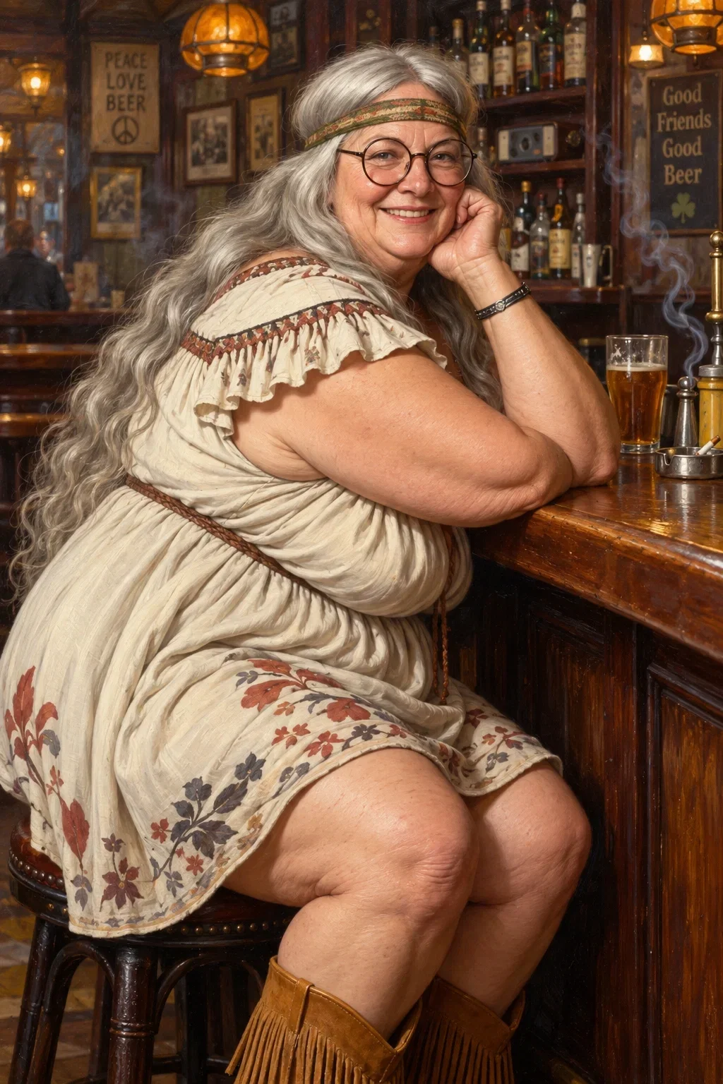 Hippiecougar in the pub - Old Christine