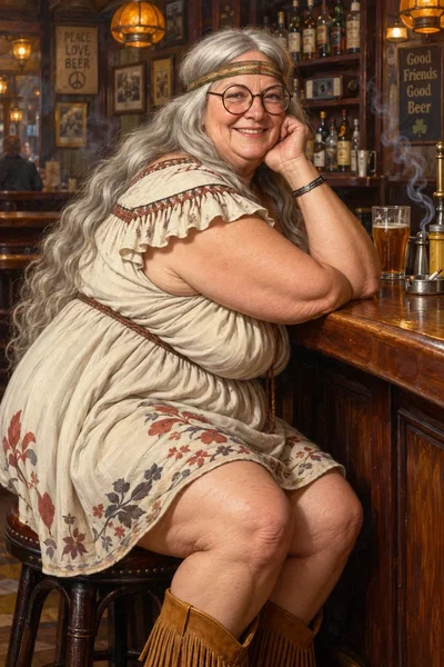 Hippiecougar in the pub - Old Christine