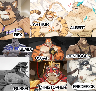 SUPERHEROES AU WITH HOT BUFFED BARA MUSCLED FURRIES