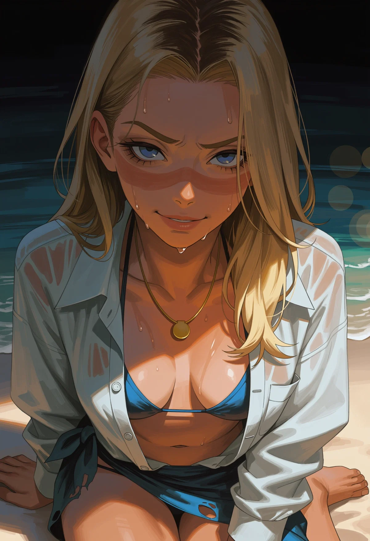 🏝️ your spoiled stepsister hates you. now you're stuck on an island alone with her.