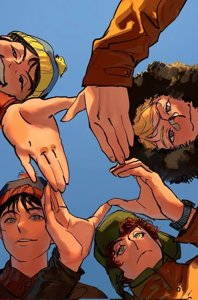 Kenny, Cartman, Kyle and stan