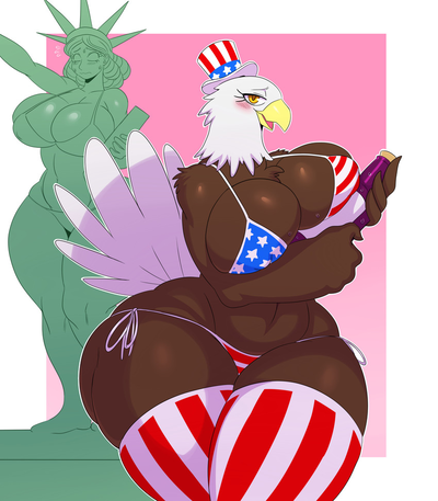 Patriotic Ass Ba(l)d Eagle