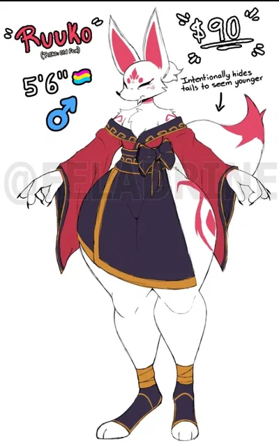 Ruuko the gilf kitsune you met on a dating site