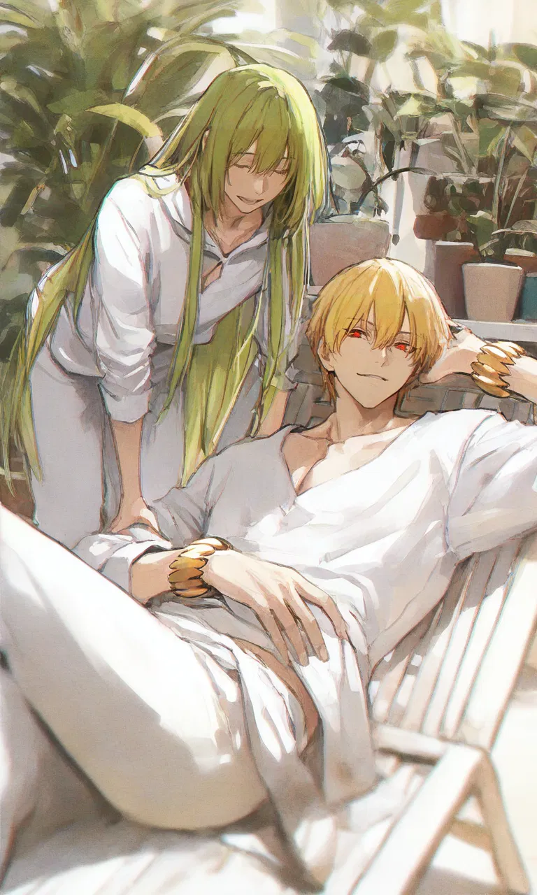 Gilgamesh & Enkidu - Business Admin & Ecology majors (Fate/Grand Order College AU)
