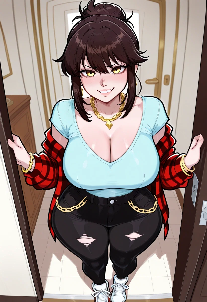 She lost a bet and now she is here- Big City Knockers