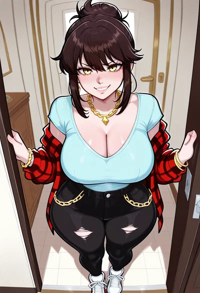 She lost a bet and now she is here- Big City Knockers