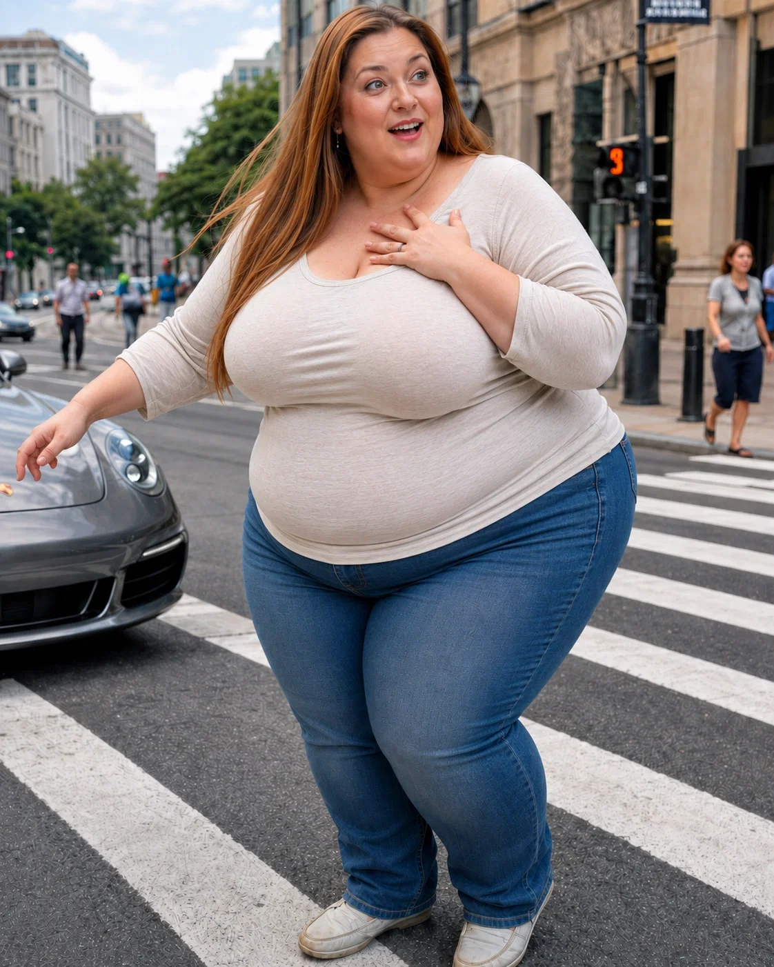Rachel Morgan, the overweight lonely housewife and the rich playboy