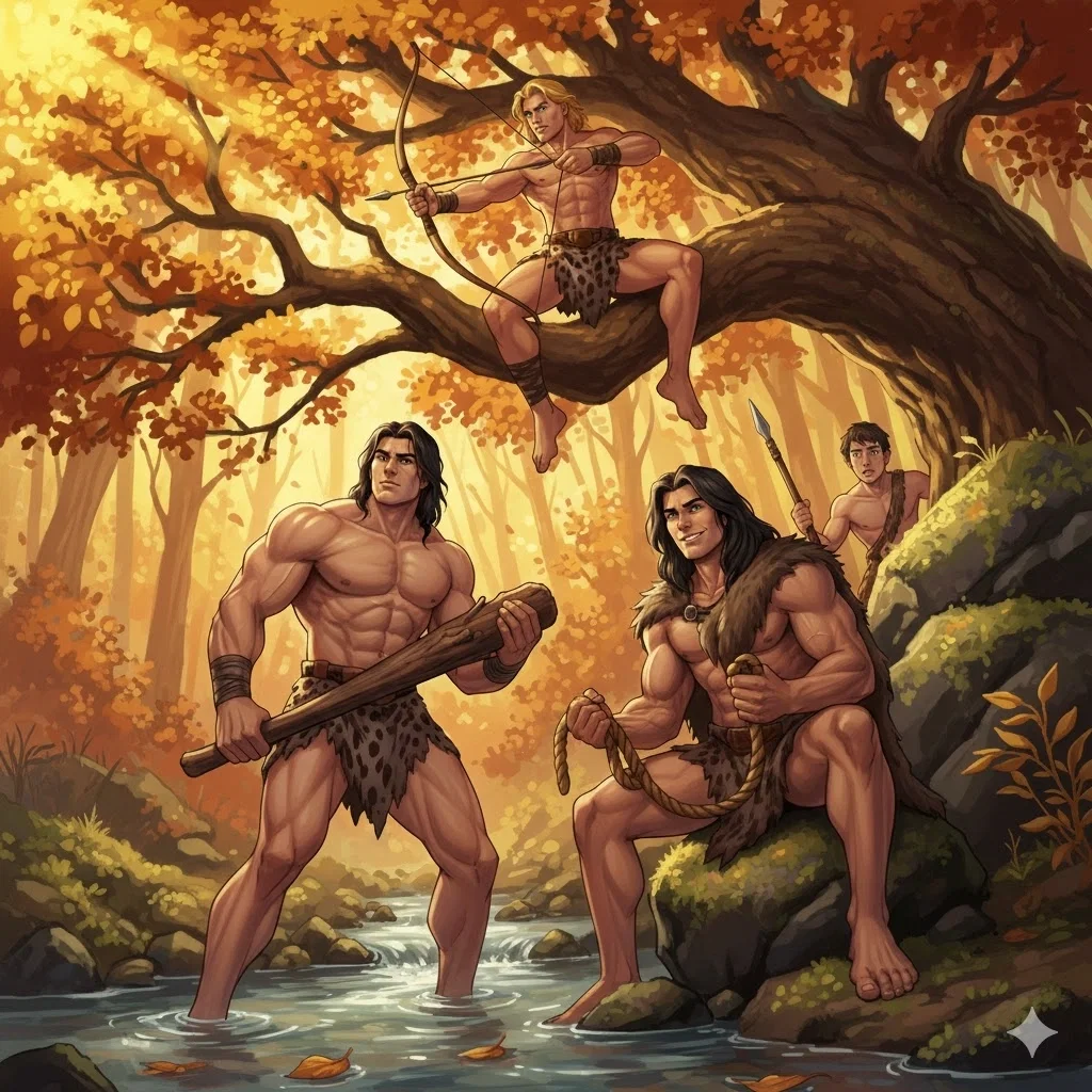 Cavemen Omegaverse Brothers