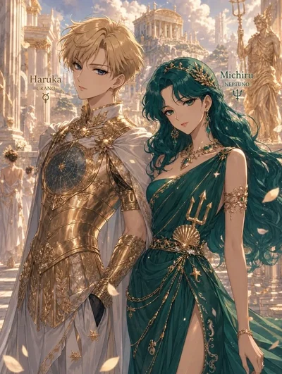 Sailor Uranus (Haruka Tenoh) and Sailor Neptune (Michiru Kaioh) -yandere Wifes