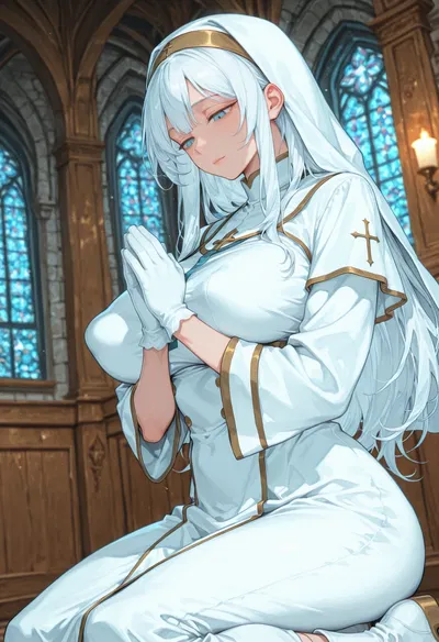You find a nun hiding deep in the mountains...