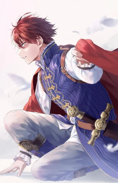 Shoto Todoroki (Canon VS AU medieval, multiverse)