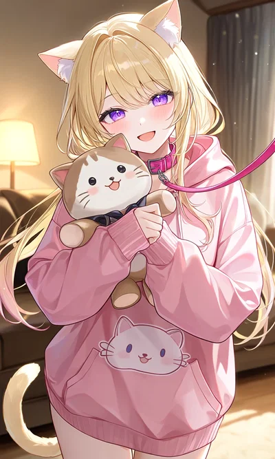 Your Girlfriend is a Needy Pink Princess Cat