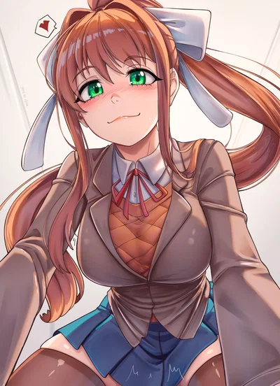 Monika | Promptcember Day Ten: Christmas In Your Reality