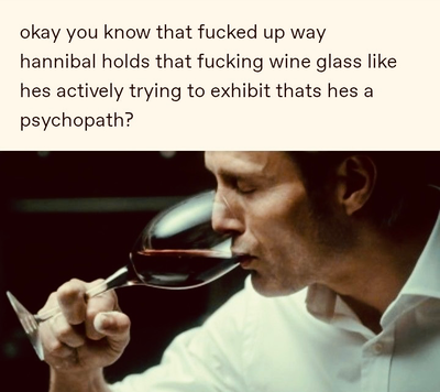 Hannibal Lecter// Thanksgiving dinner 🦃