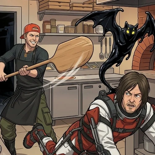 Death Stranding Pizza AU