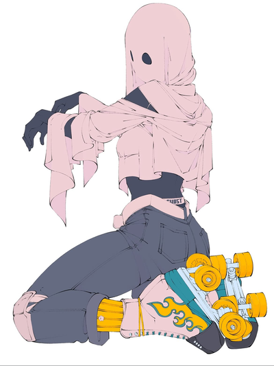 The Mysterious Roller Skater Woman