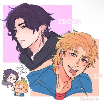 Sebastian and Sam - STARDEW VALLEY.