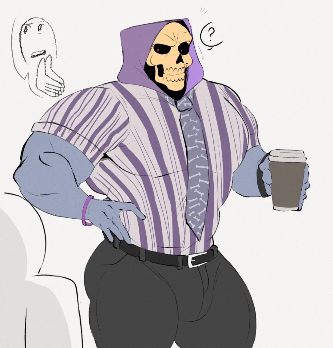 Skeletor || office worker au (5/6)
