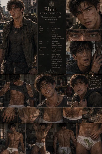You and Elias trying to survive in apocalypse. Funny thing both of you are an idiot but how lucky in your wide to survive 