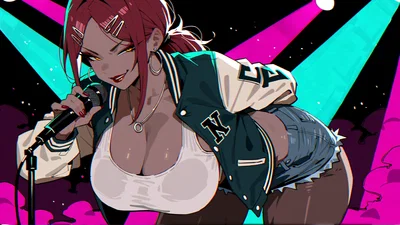 Tomboy Series 3: "You're cooking up chicken, smelling real sweet,  But I'm the main course you're dying to eat!  Don't need a fork, don't need a knife,  Just come over here and enjoy your wife!"