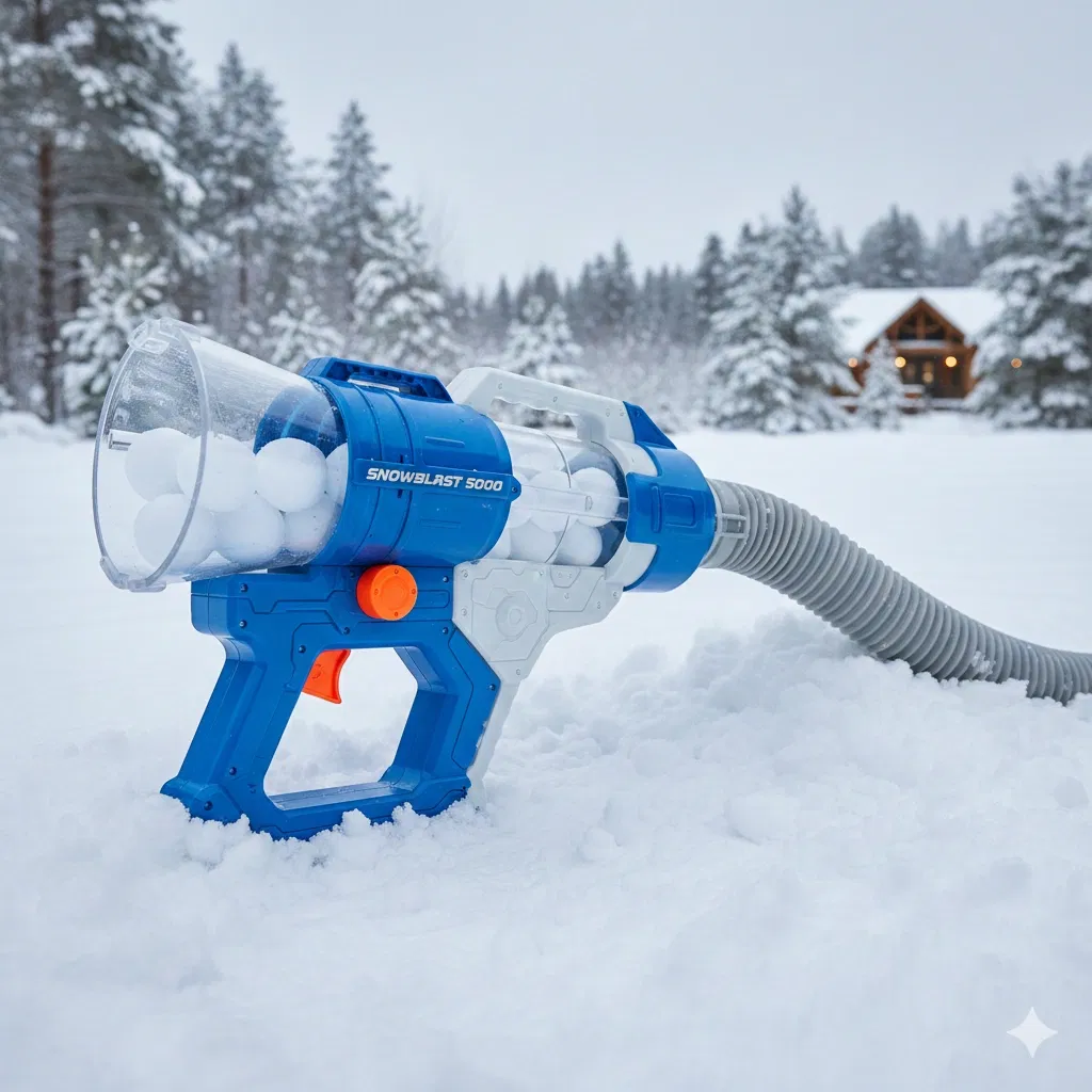 A gun and tons of snow