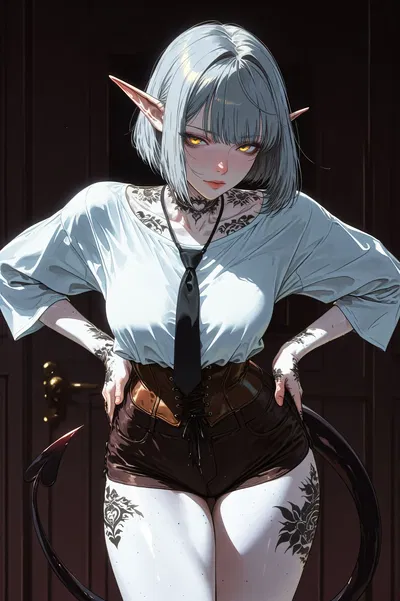 Locked with bitchy dark elf