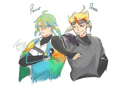 Parrot and Theo (USER IS FERRE)