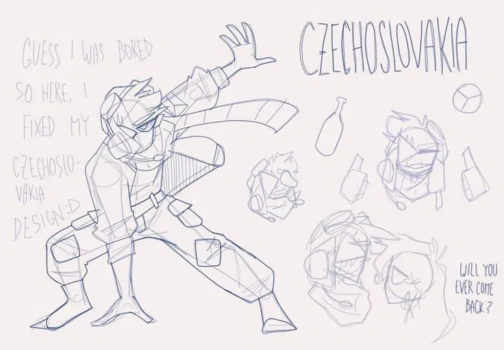 Czechoslovakia countryhumans 