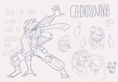 Czechoslovakia countryhumans 