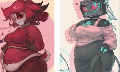 Vox and Alastor "Vic & Alice" - they compete over nothing for you and against each other