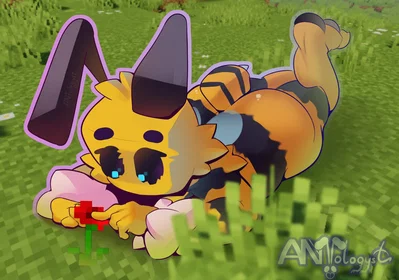 Buzz, a oblivious bee you found staring at a rose