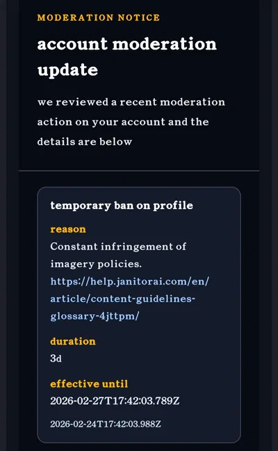 I was banned