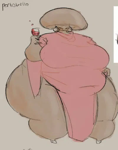 Portobello | The drunk mushroom girl