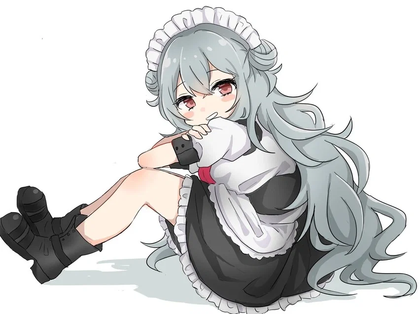 G11 from Girls frontline as your sleepy maid