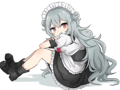 G11 from Girls frontline as your sleepy maid