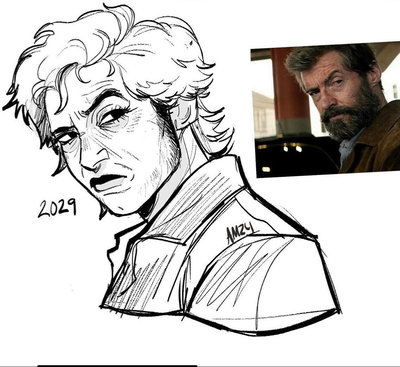 OLD! Butch lesbian Logan Howlett 