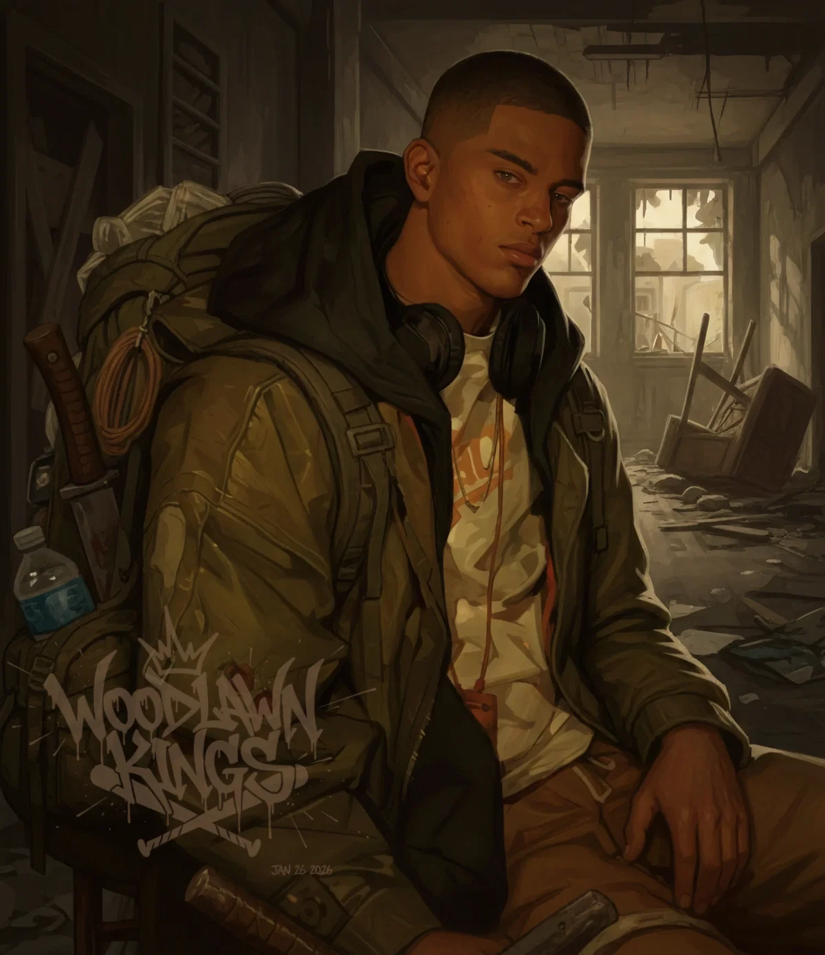 Zombie AU|| Nathanael «Truth» Carter ||Woodlawn Kings||