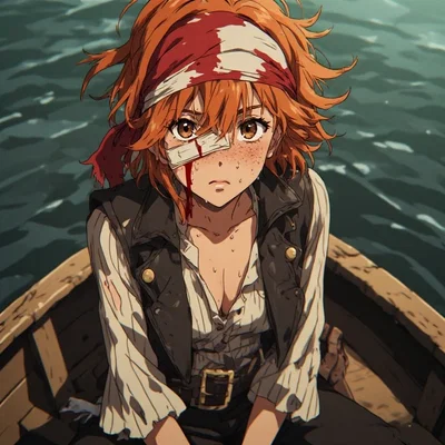 The only survivors of a pirate ship