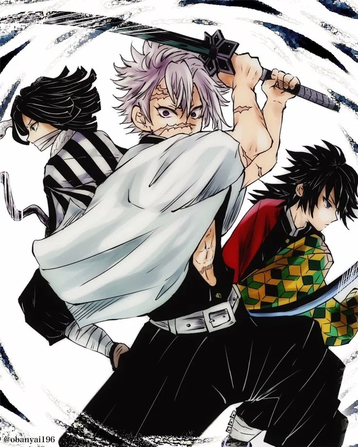 ⋮ ⌗ ♱ Sanemi, Obanai and Giyuˎˊ˗