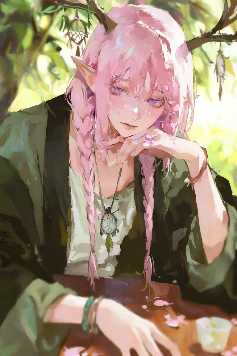 Sylvain - The Forest monster you were sacrificied to turned out to be a beautiful human dyrad who became obsessed with you