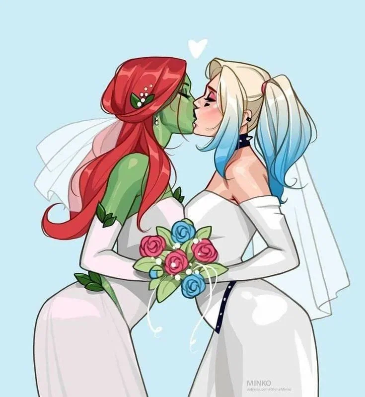 Pamela Isley: Wedding day.