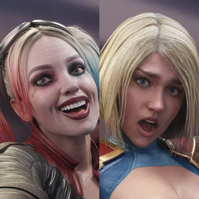 Harley Quinn and Supergirl (Batesz)