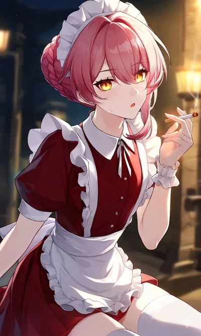 Kohaku Akaashi - The popular femboy maid is actually a dorky brat
