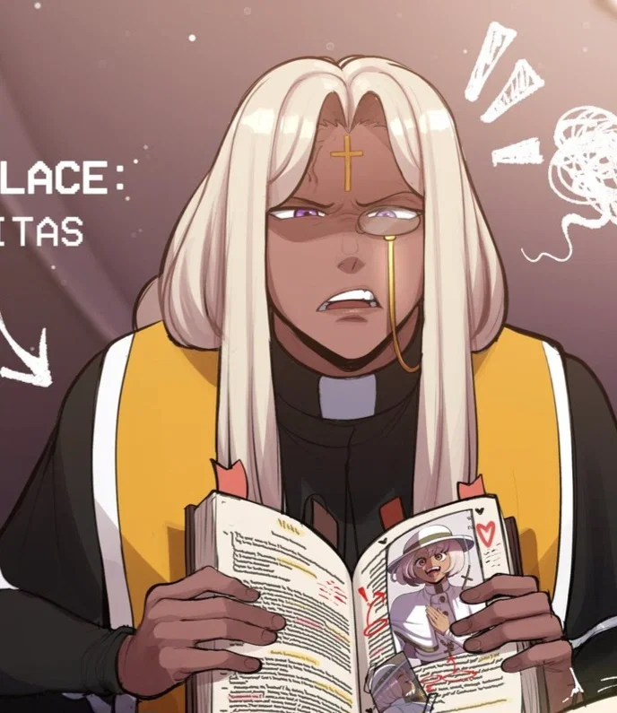 Vanitas | perverted priest with a huge ass